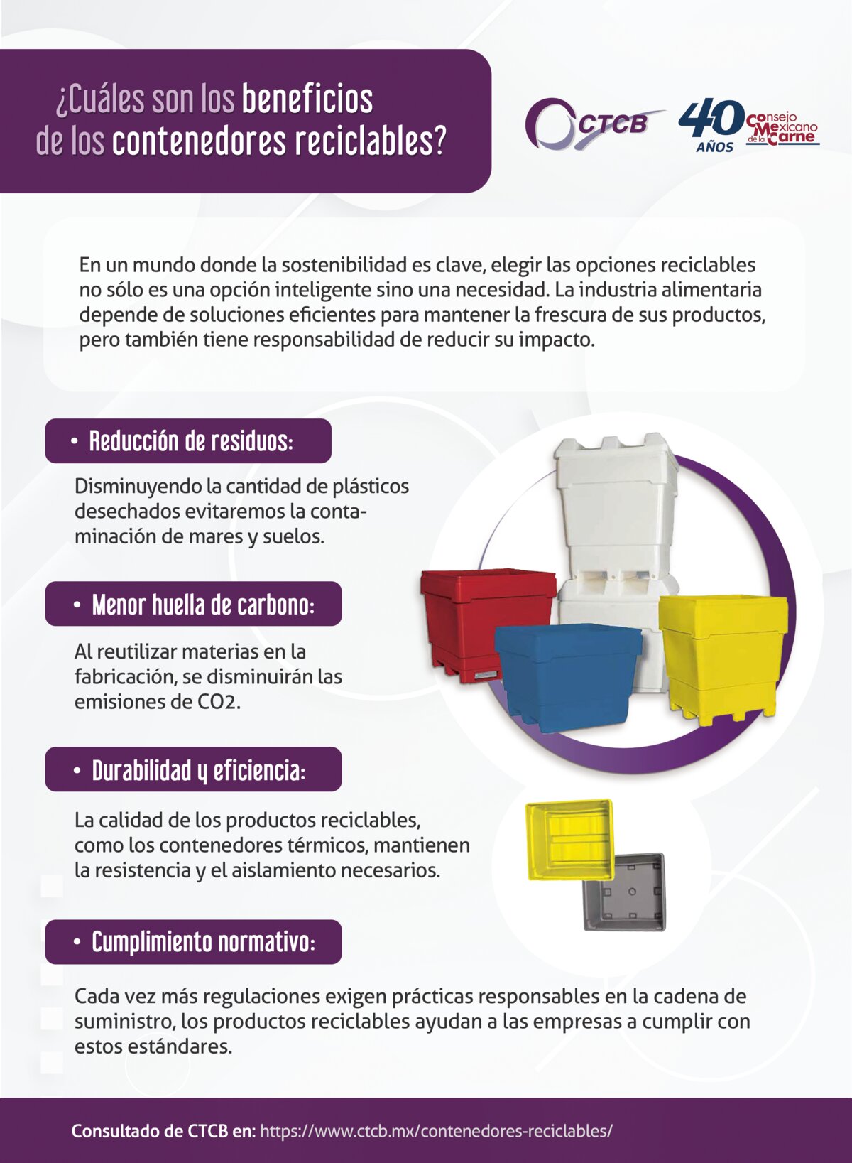 ¿Cuáles son los beneficios de los contenedores reciclables?
